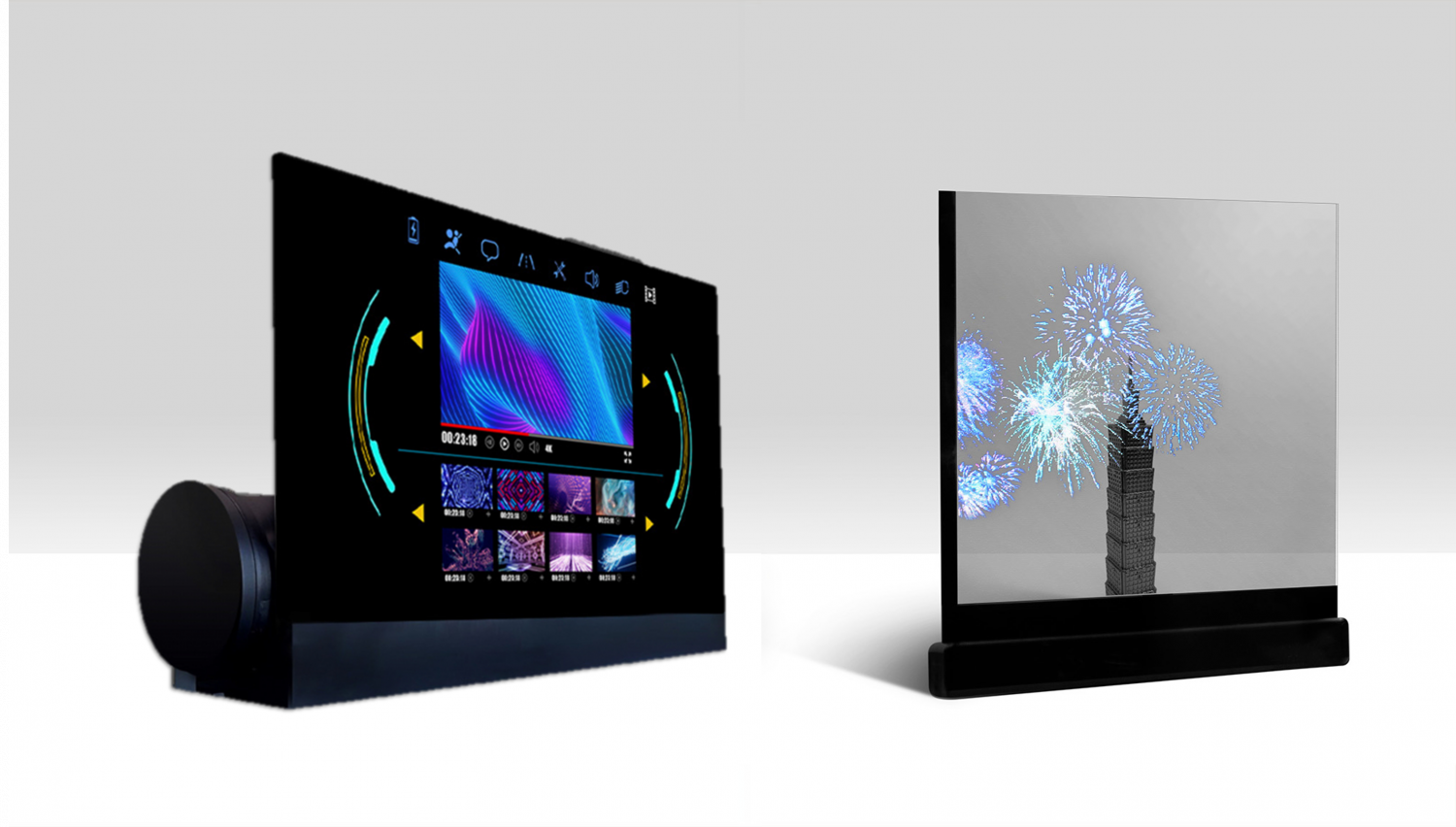 可卷式、折迭性、高透明